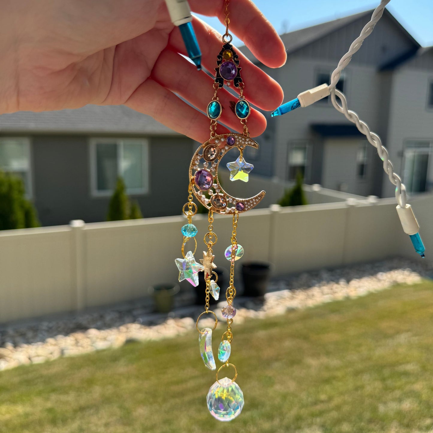 Moon and Crystal Sun Catcher