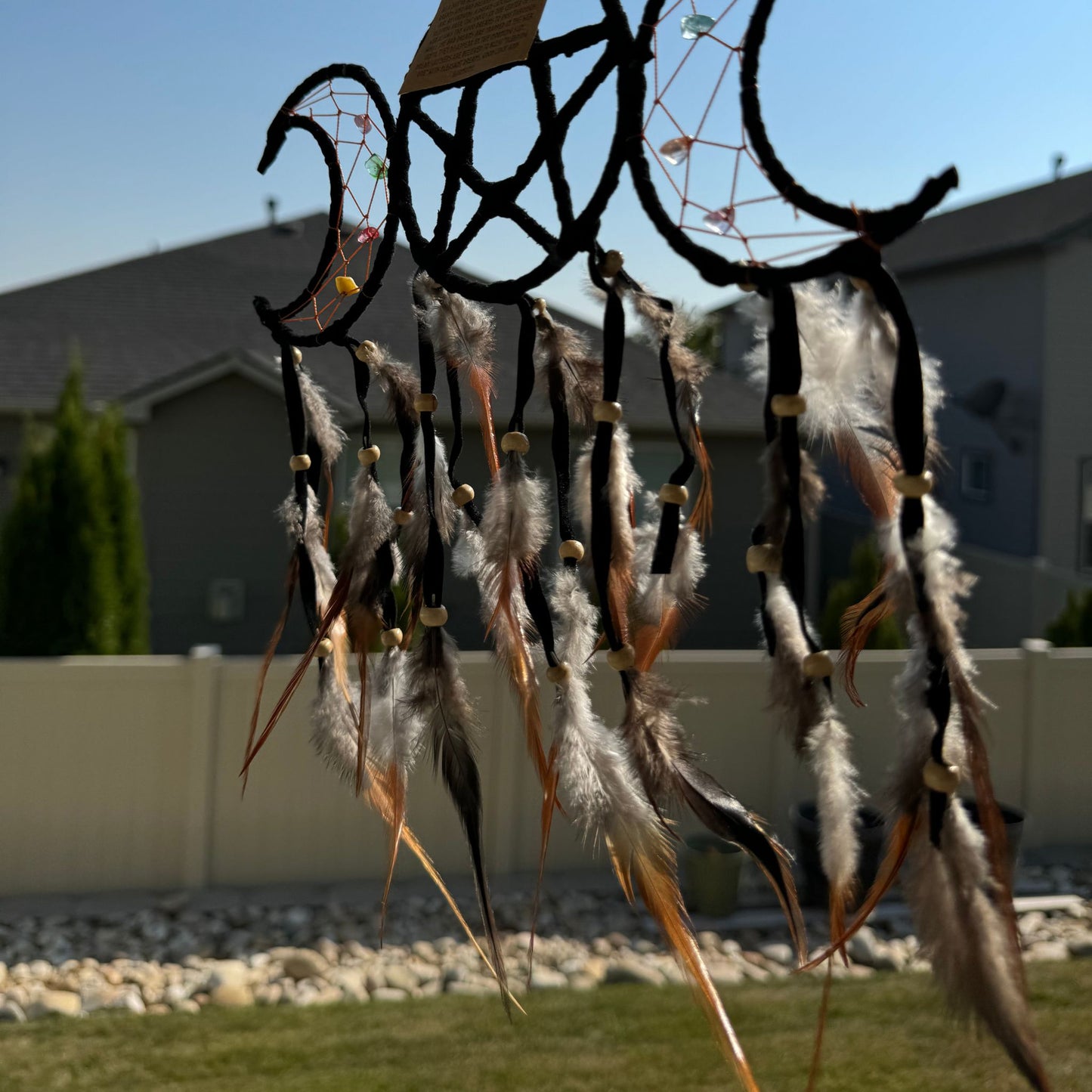 Triple Moon with Pentagram Dream Catcher