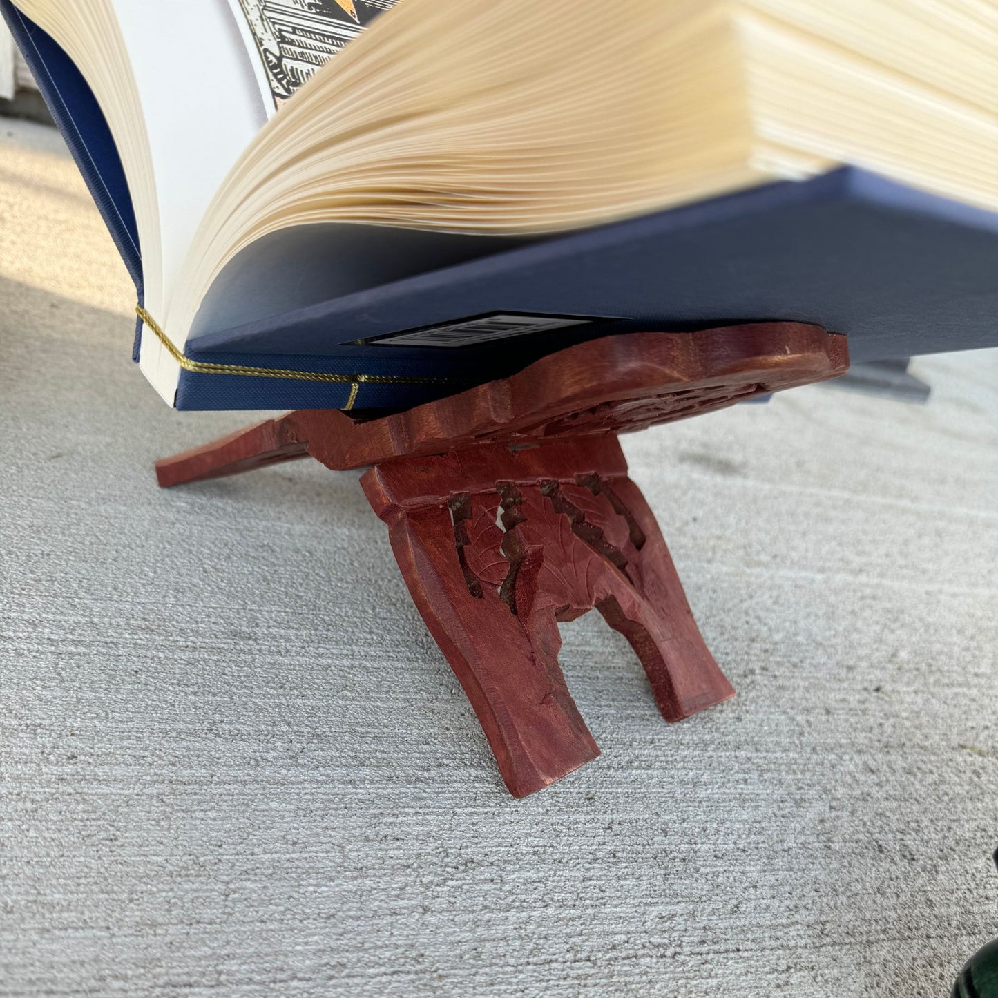 Handmade Wooden Book Holder