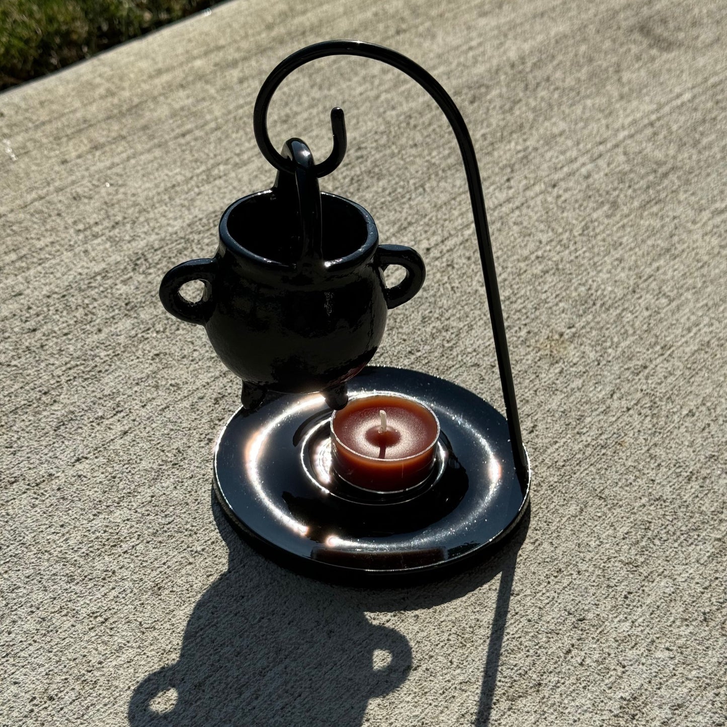 Hanging Metal Cauldron Burner - Incense & Wax Melt Holder