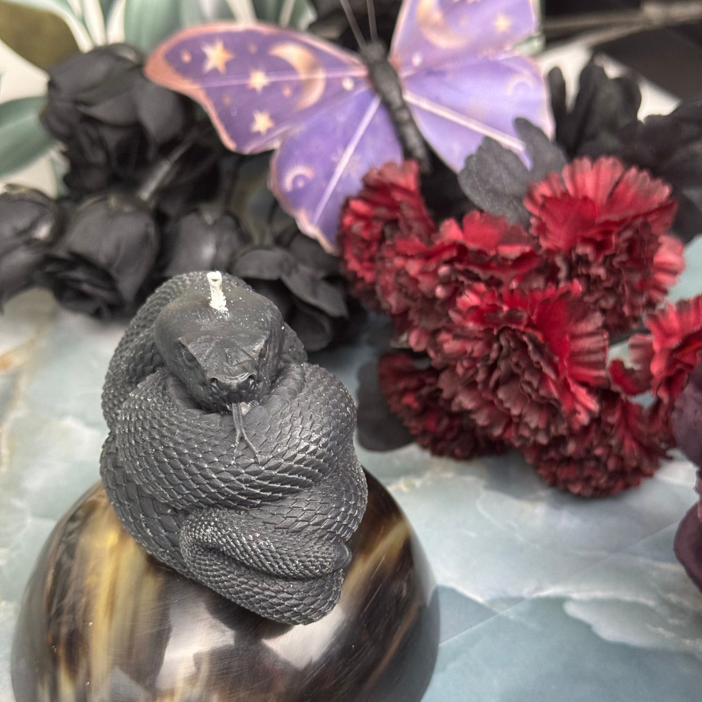 Beauty and the Moon - Black Snake Candle