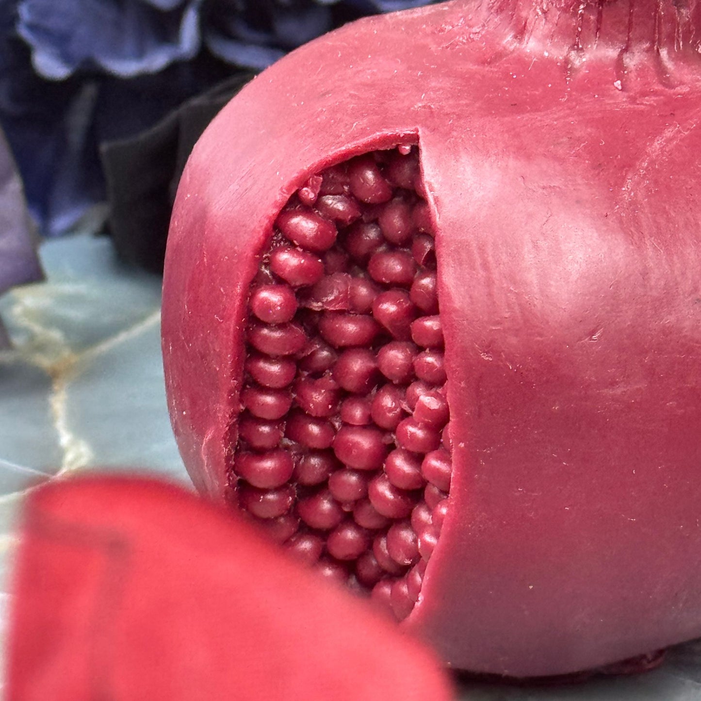 Beauty and the Moon - Large Juicy Pomegranate Candle