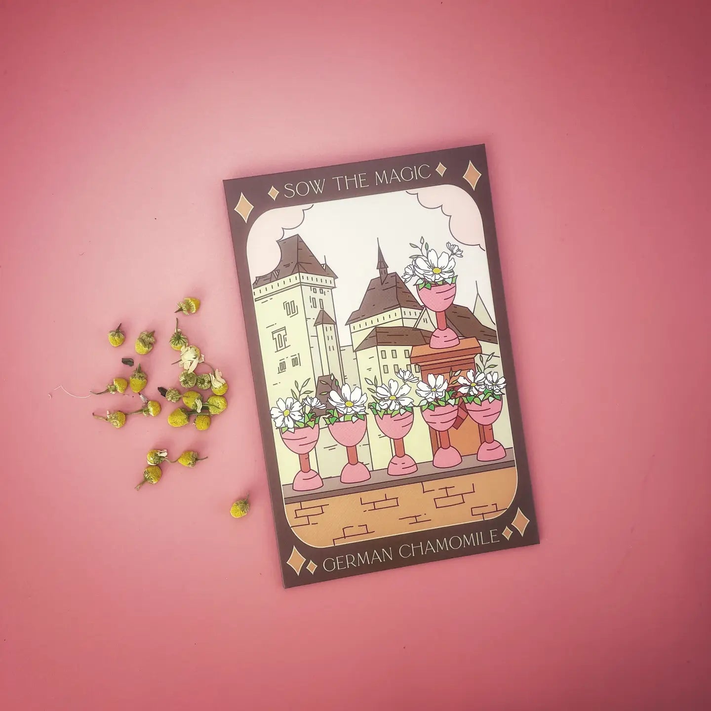 Sow the Magic – German Chamomile Tarot Garden + Gift Seed Packet