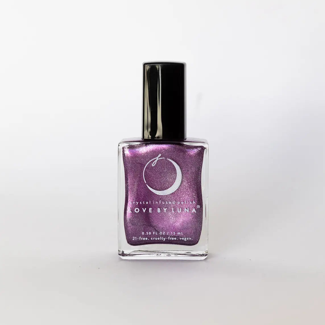 Love By Luna – Luminous Dreams | Glittering Purple Nail Polish with Amythest + Lepidolite
