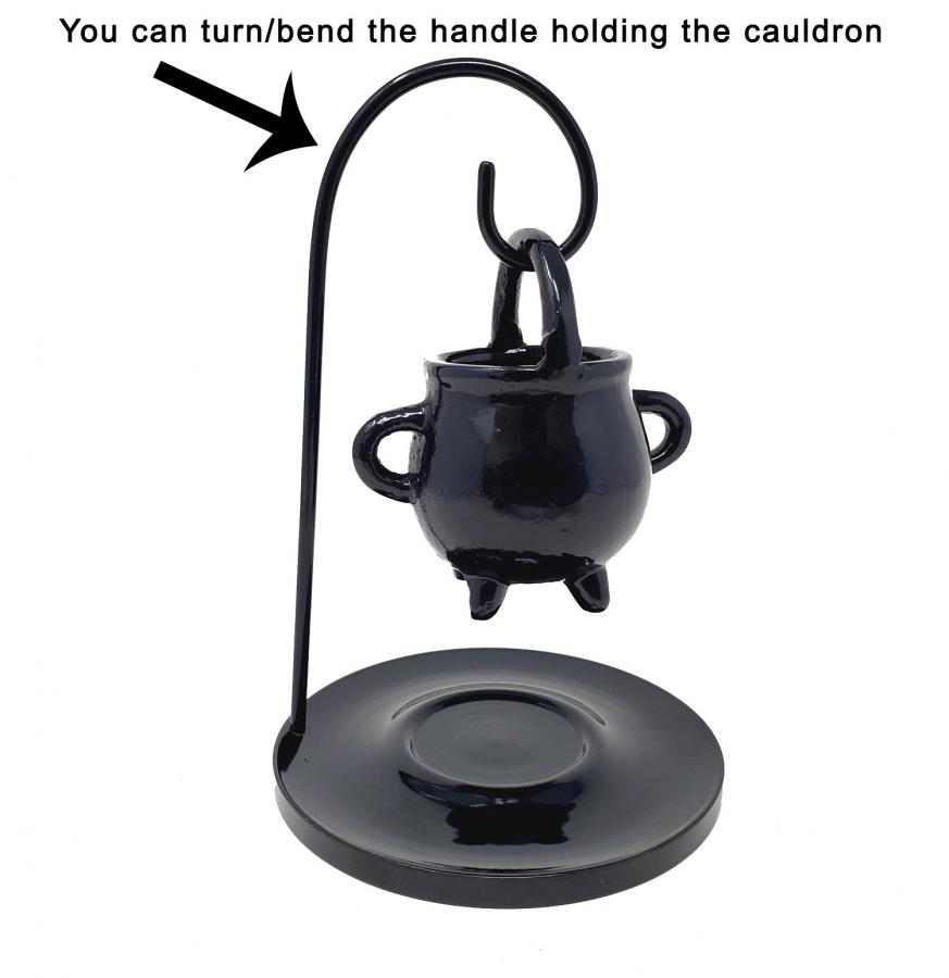 Hanging Metal Cauldron Burner - Incense & Wax Melt Holder