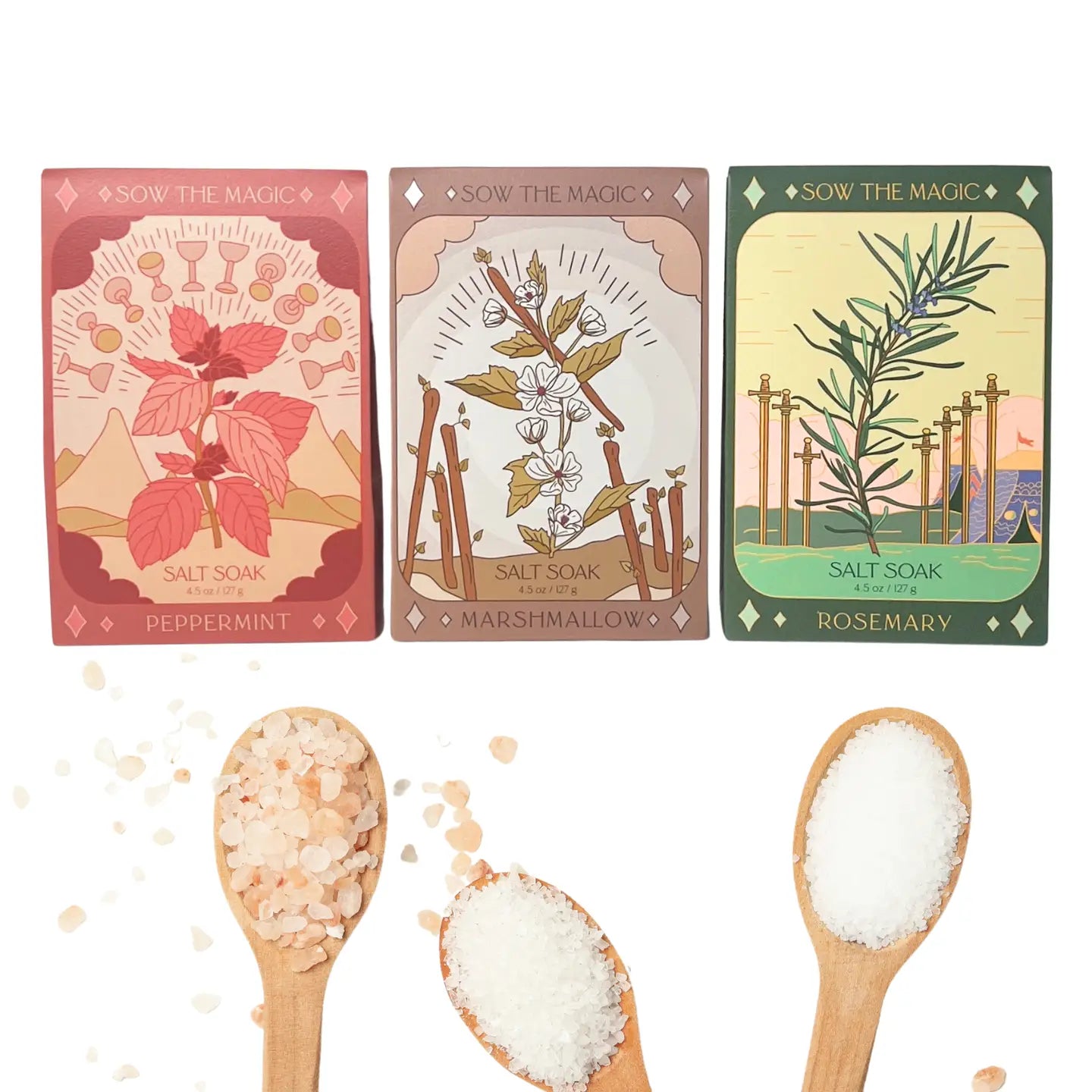 Sow the Magic – Marshmallow Tarot Bath Salt Soak