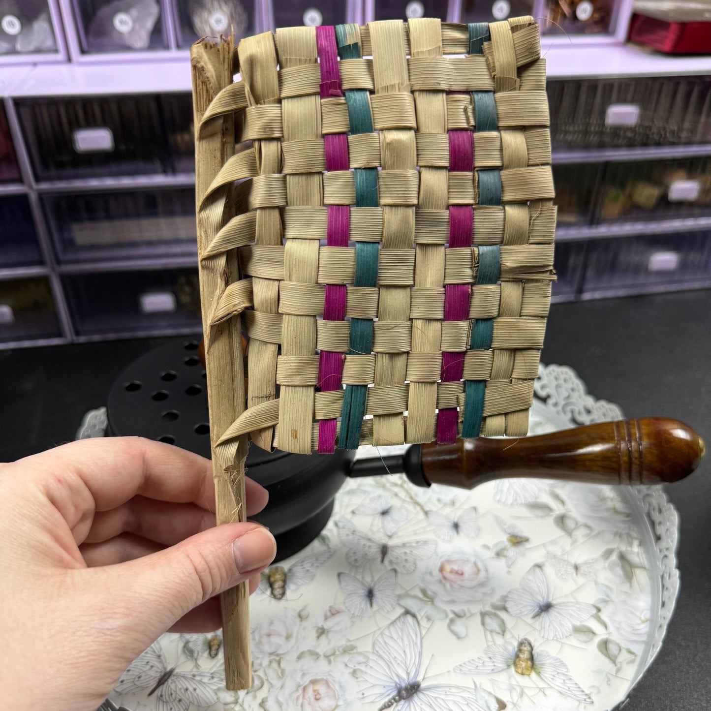 Palm Leaf Hand Fan
