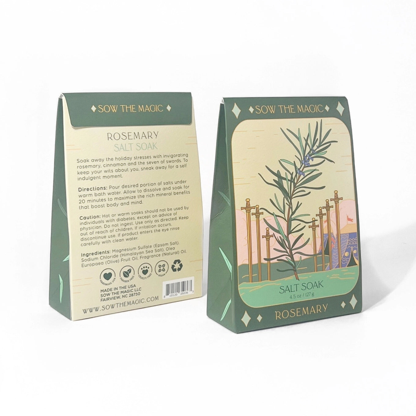 Sow the Magic – Rosemary Tarot Bath Salt Soak