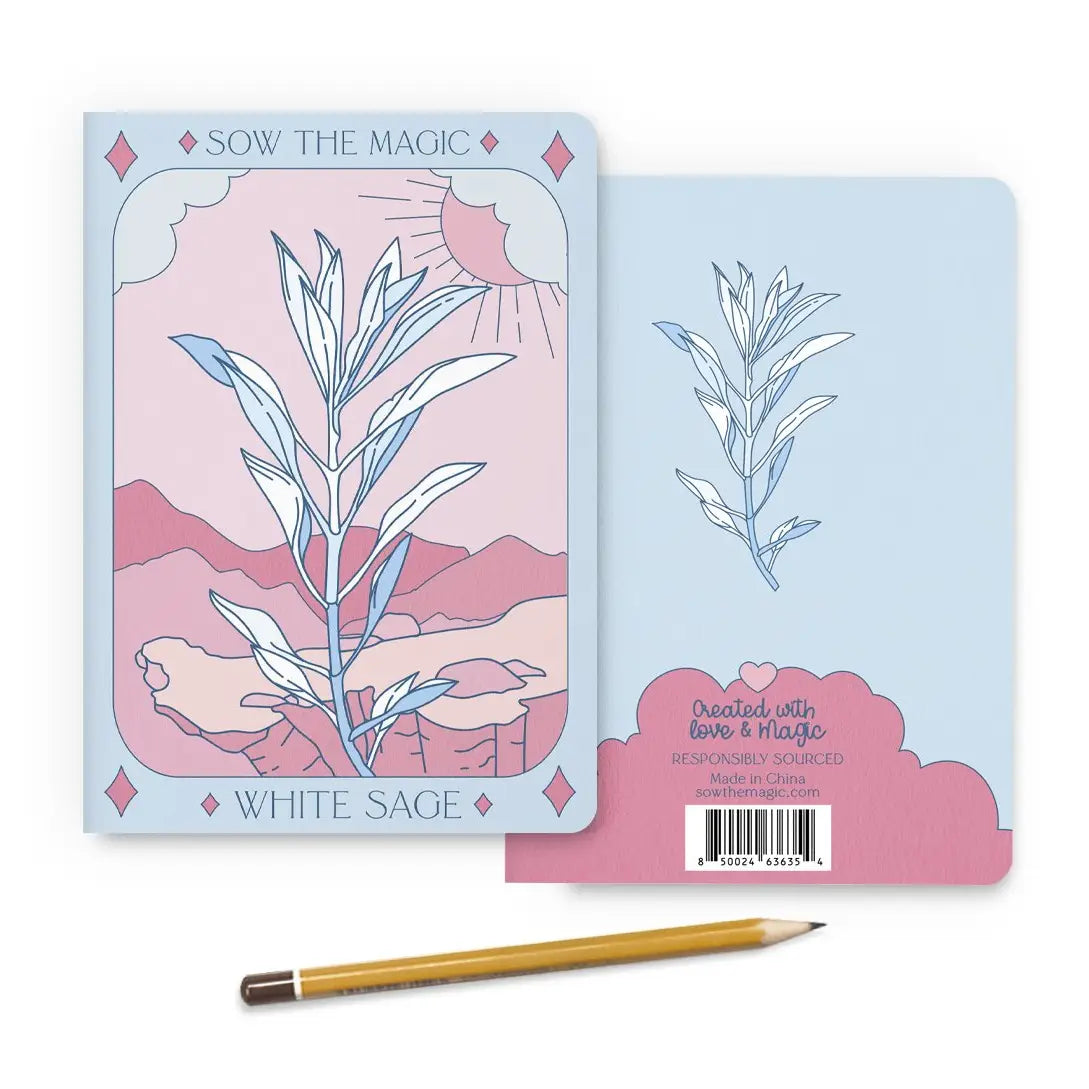 Sow the Magic - White Sage Tarot Notebook