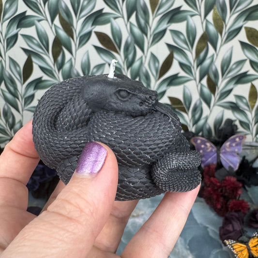 Beauty and the Moon - Black Snake Candle