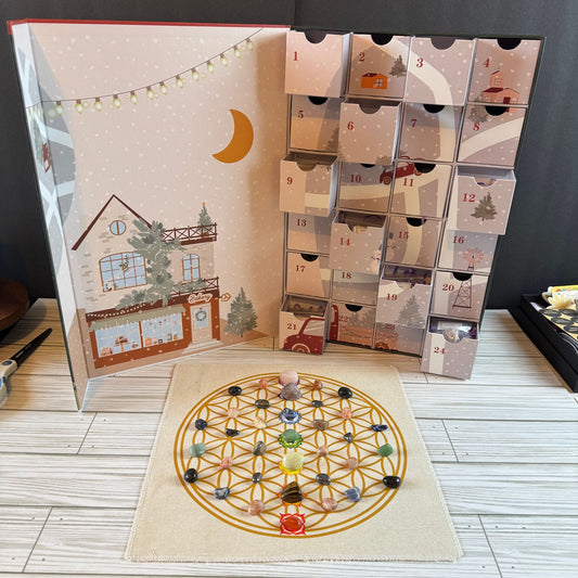 Christmas Crystal Grid Advent Calendar with Surprises
