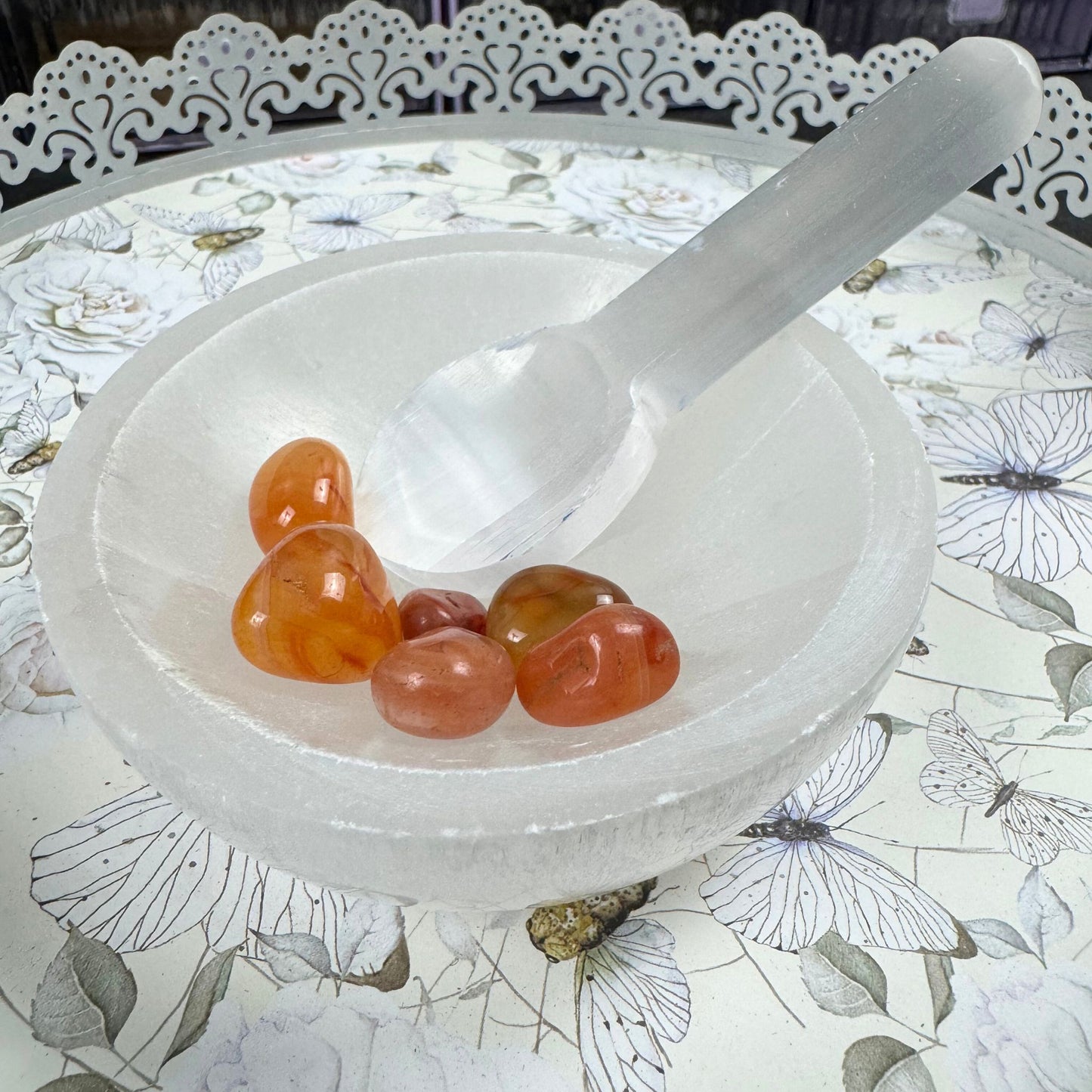 Selenite Spoon - 4"