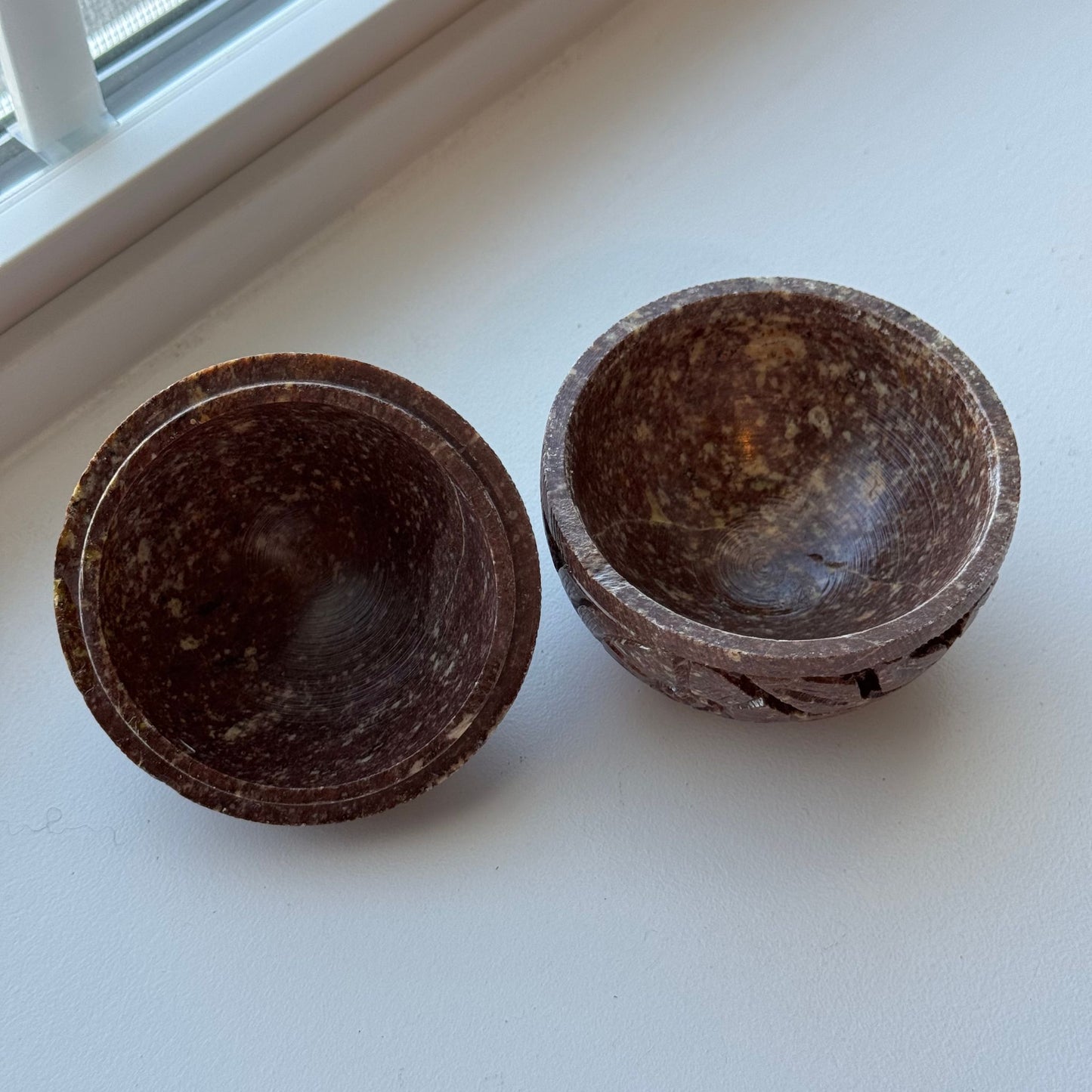 Carved Soapstone Keepsake Box | Opt. A