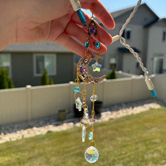 Moon and Crystal Sun Catcher