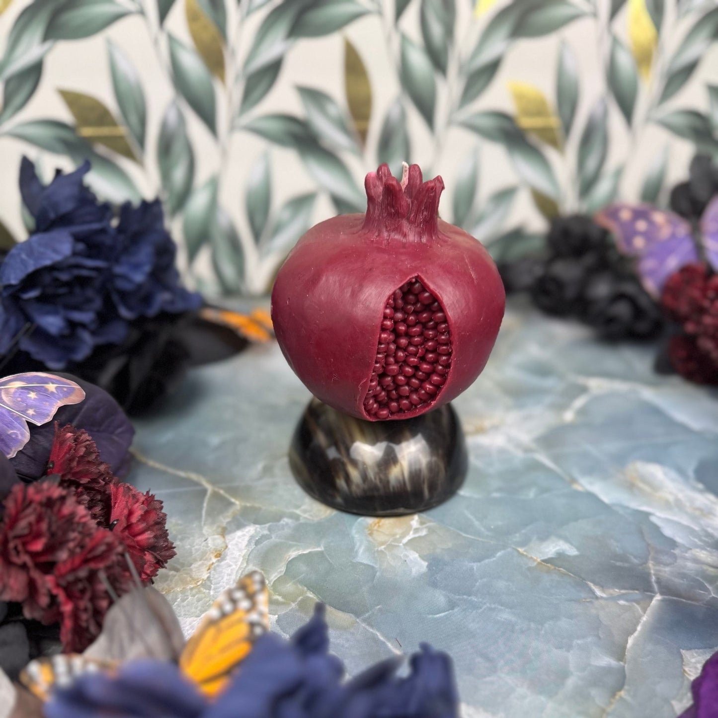 Beauty and the Moon - Large Juicy Pomegranate Candle