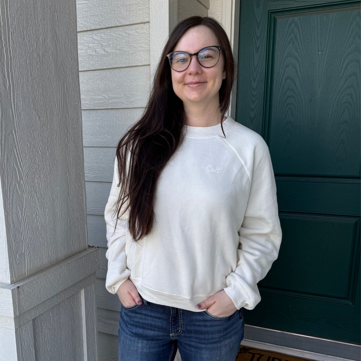 Words of Magic - Salt Cropped Pullover