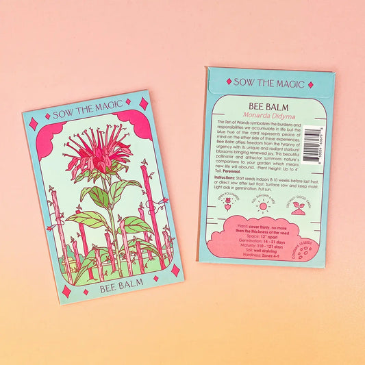 Sow the Magic – Bee Balm Tarot Garden + Gift Seed Packet