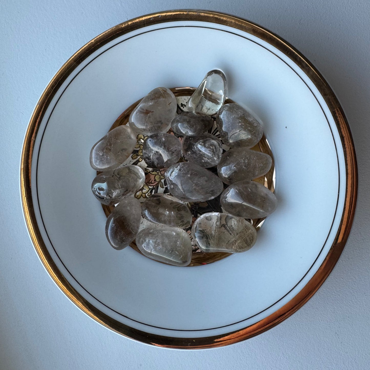 Smoky Quartz with Rutile | One Intuitively Chosen Tumble