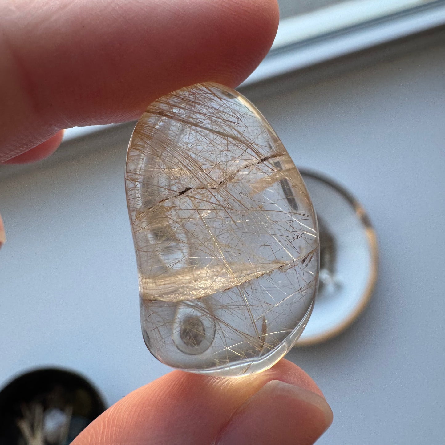 Smoky Quartz with Rutile | One Intuitively Chosen Tumble