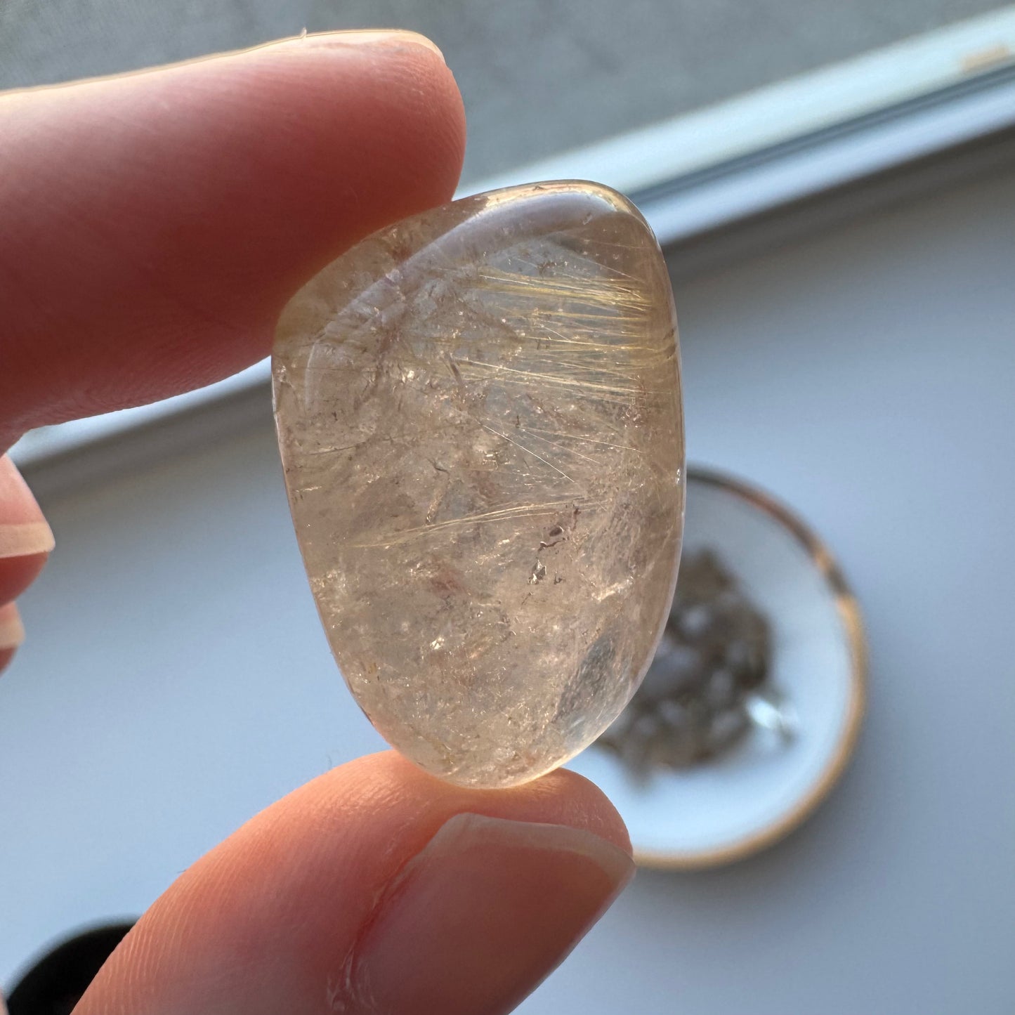 Smoky Quartz with Rutile | One Intuitively Chosen Tumble