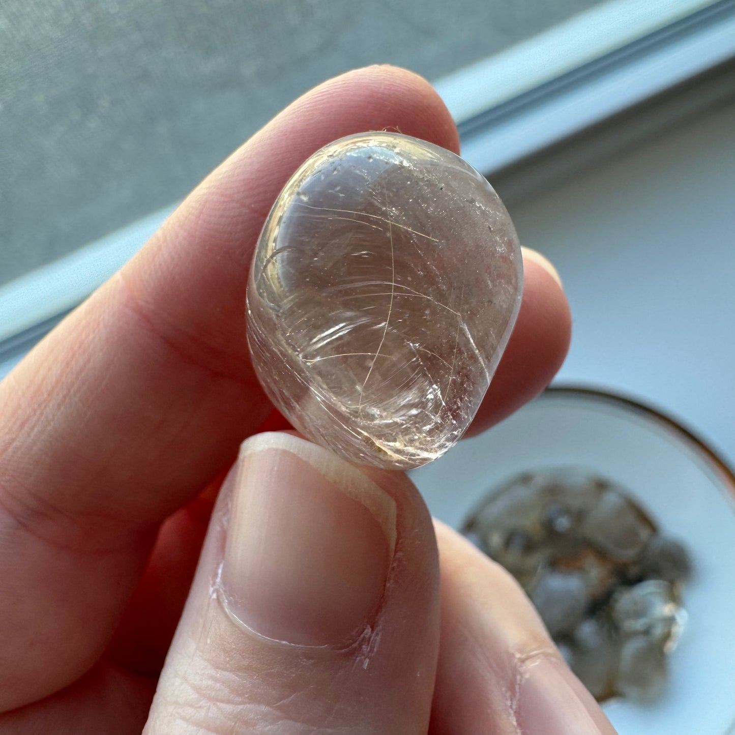 Smoky Quartz with Rutile | One Intuitively Chosen Tumble