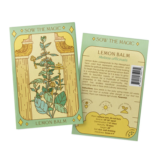 Sow the Magic – Lemon Balm Tarot Garden + Gift Seed Packet