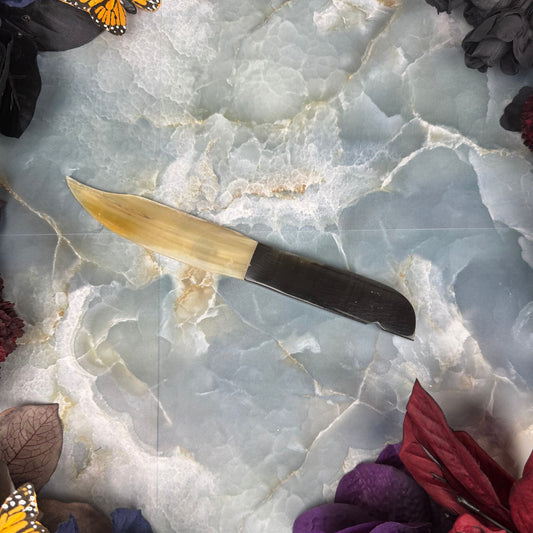 Buffalo Horn Athame (Altar Knife)