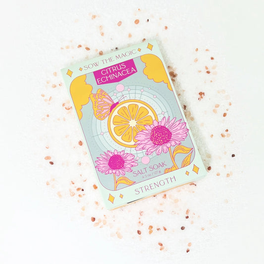 Sow the Magic – Citrus Echinacea Tarot Bath Salt Soak