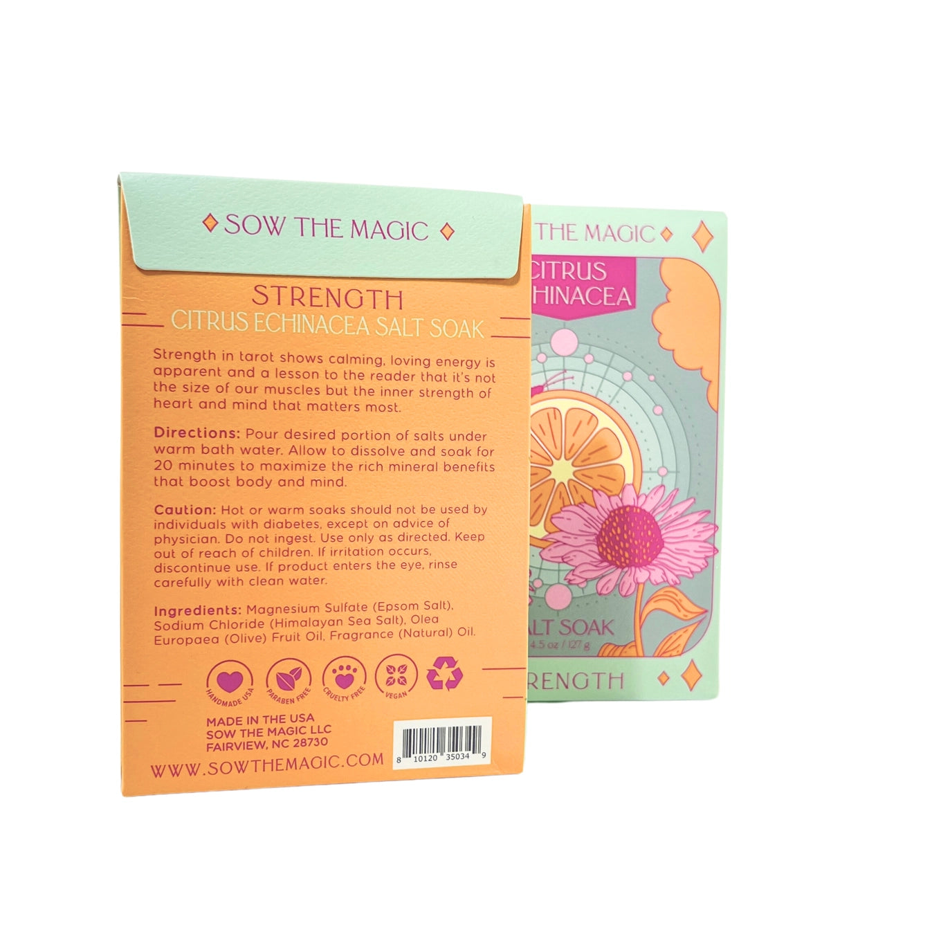 Sow the Magic – Citrus Echinacea Tarot Bath Salt Soak