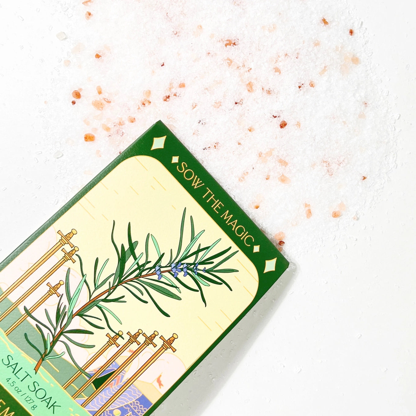 Sow the Magic – Rosemary Tarot Bath Salt Soak