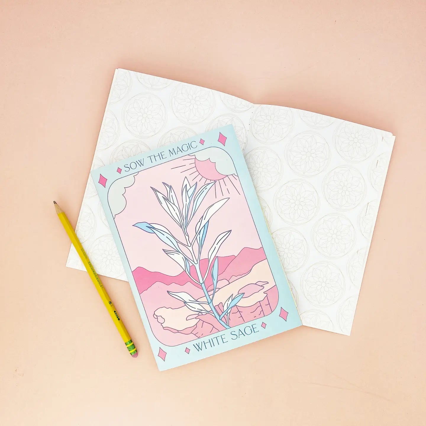 Sow the Magic - White Sage Tarot Notebook