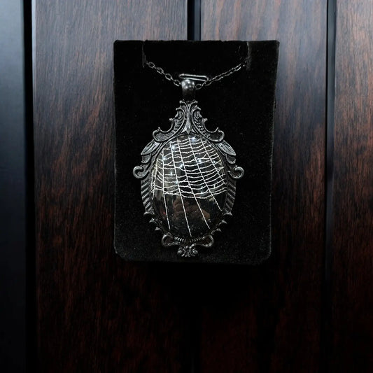 Real Spiderweb Filigree Cabochon